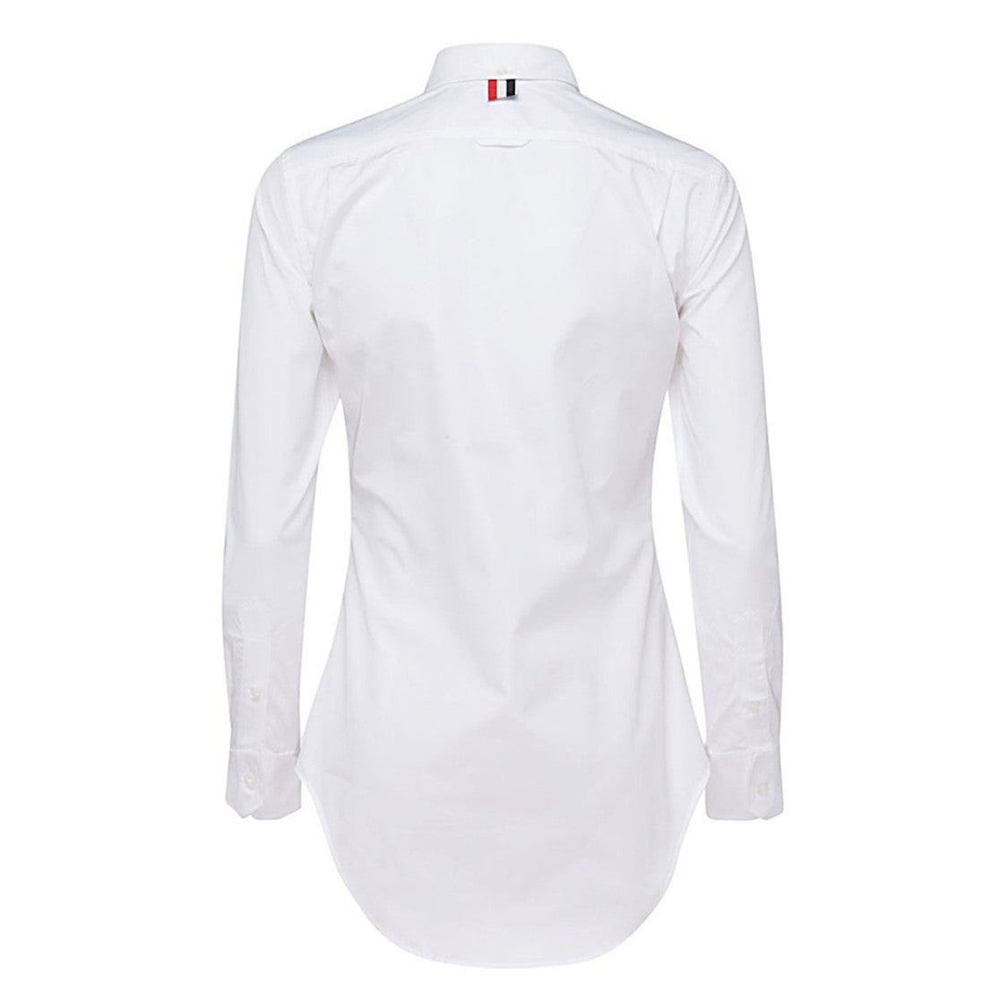 Thom Browne Crisp White Rwb Stripe Cotton Shirt