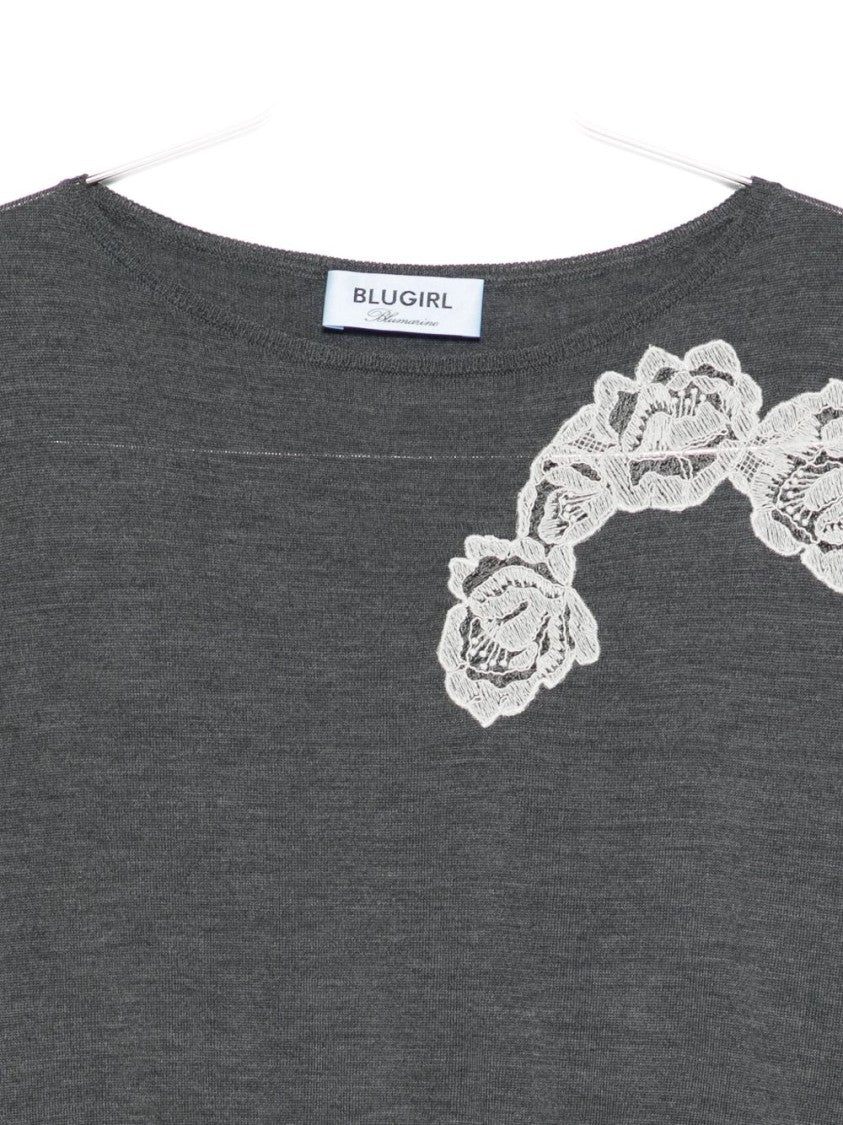 Blugirl Relaxed-Fit Anthracite Sweater