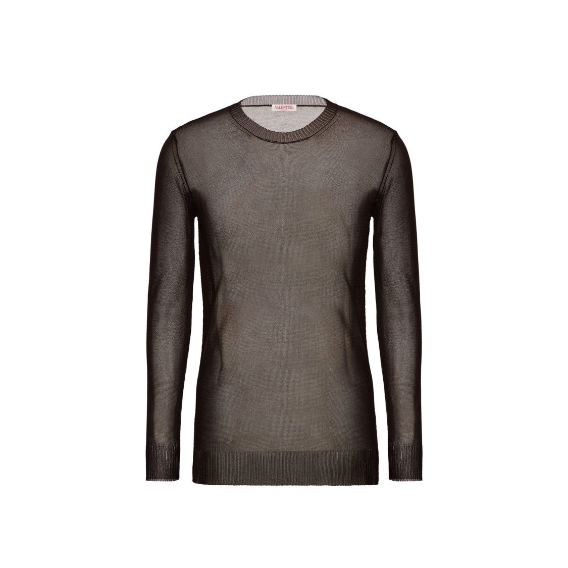 Valentino Semi-Transparent Valentino Sweater With Ribbed Trims