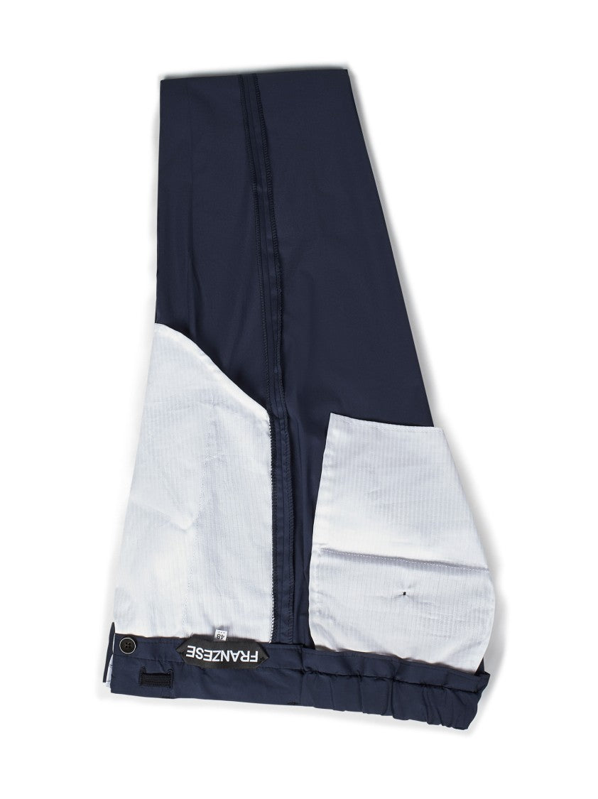 Franzese Collection Tailored Blue Egyptian Cotton Trousers