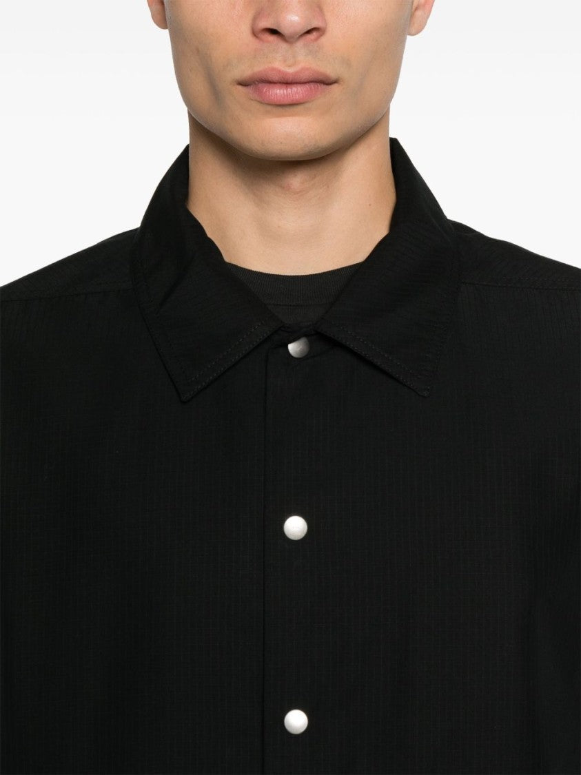 Drkshdw Front Press-Stud Fastening Black Jacket