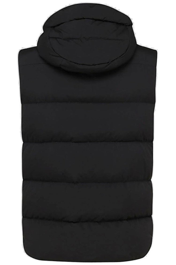 Moorer Padded Grey Jacket With Zip-Up Front