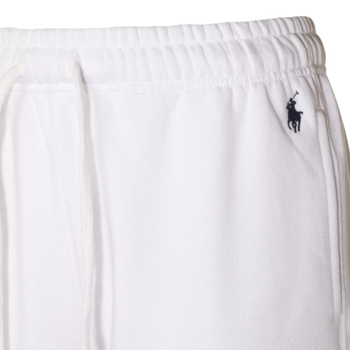 Polo Ralph Lauren Tapered White Trousers With Elastic Waistband