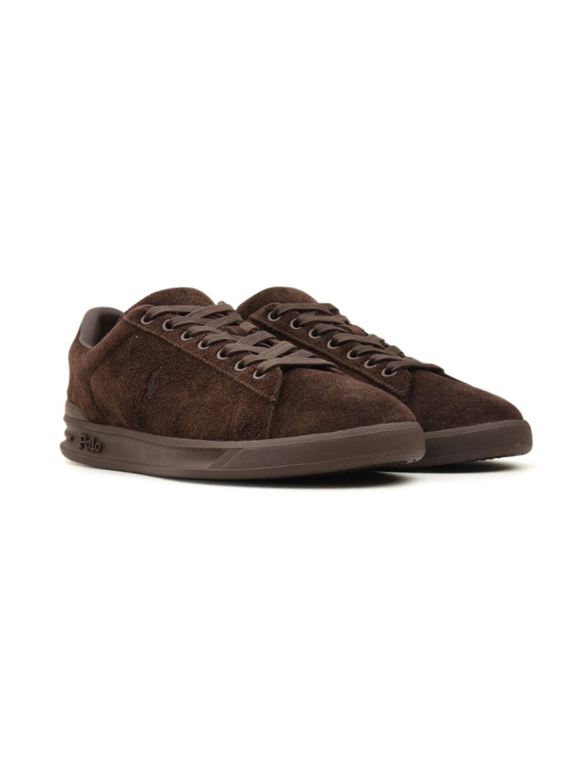Polo Ralph Lauren Brown Rich Suede Minimalist Low-Top Sneakers