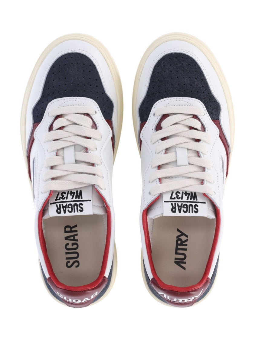 Autry Multicolor Medalist Low Calfskin Sneakers