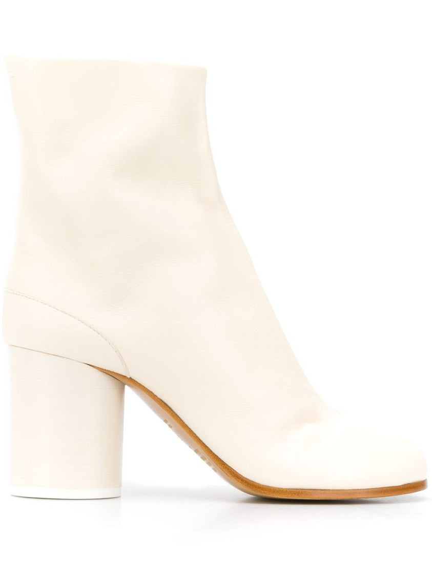 Maison Margiela Tabi 80Mm Leather Ankle Boots