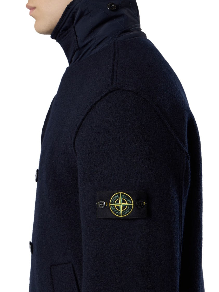 Stone Island Double-Breasted Wool Jacket