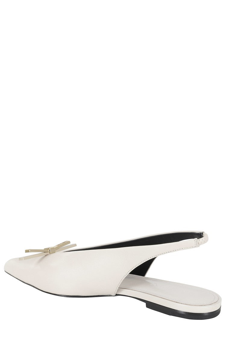 Lanvin Bow Flat Slingback