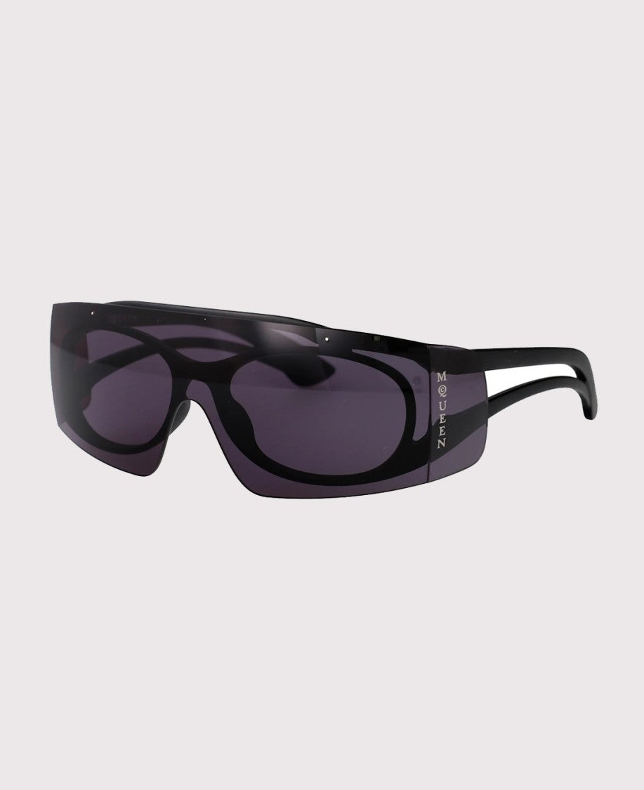 Alexander Mcqueen Oversized Black Acetate Sunglasses