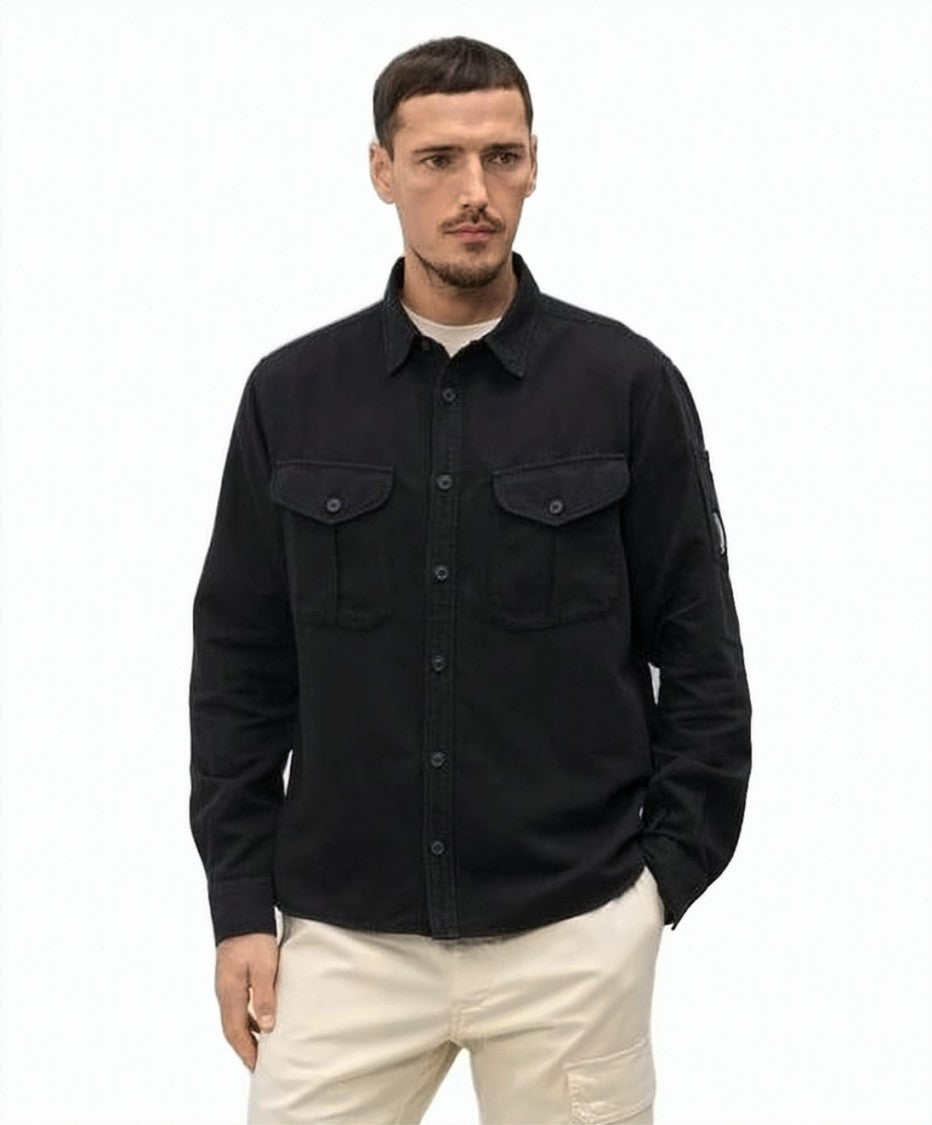 C.P. Company Structured Long-Sleeve Casual Shirt
