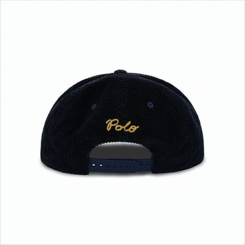 Polo Ralph Lauren Structured Corduroy Cap With Tennis Racket Embroidery