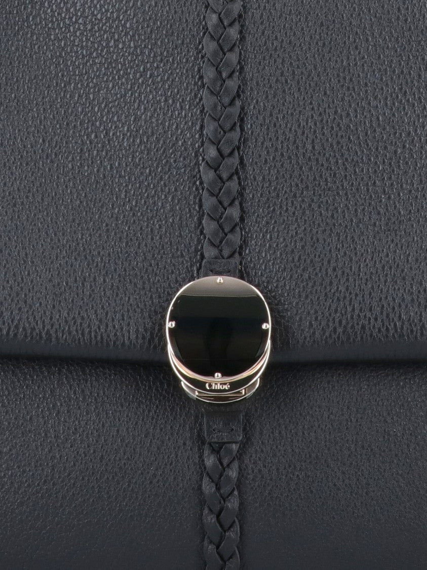 Chloé Black Penelope Large Hammered Leather Bag