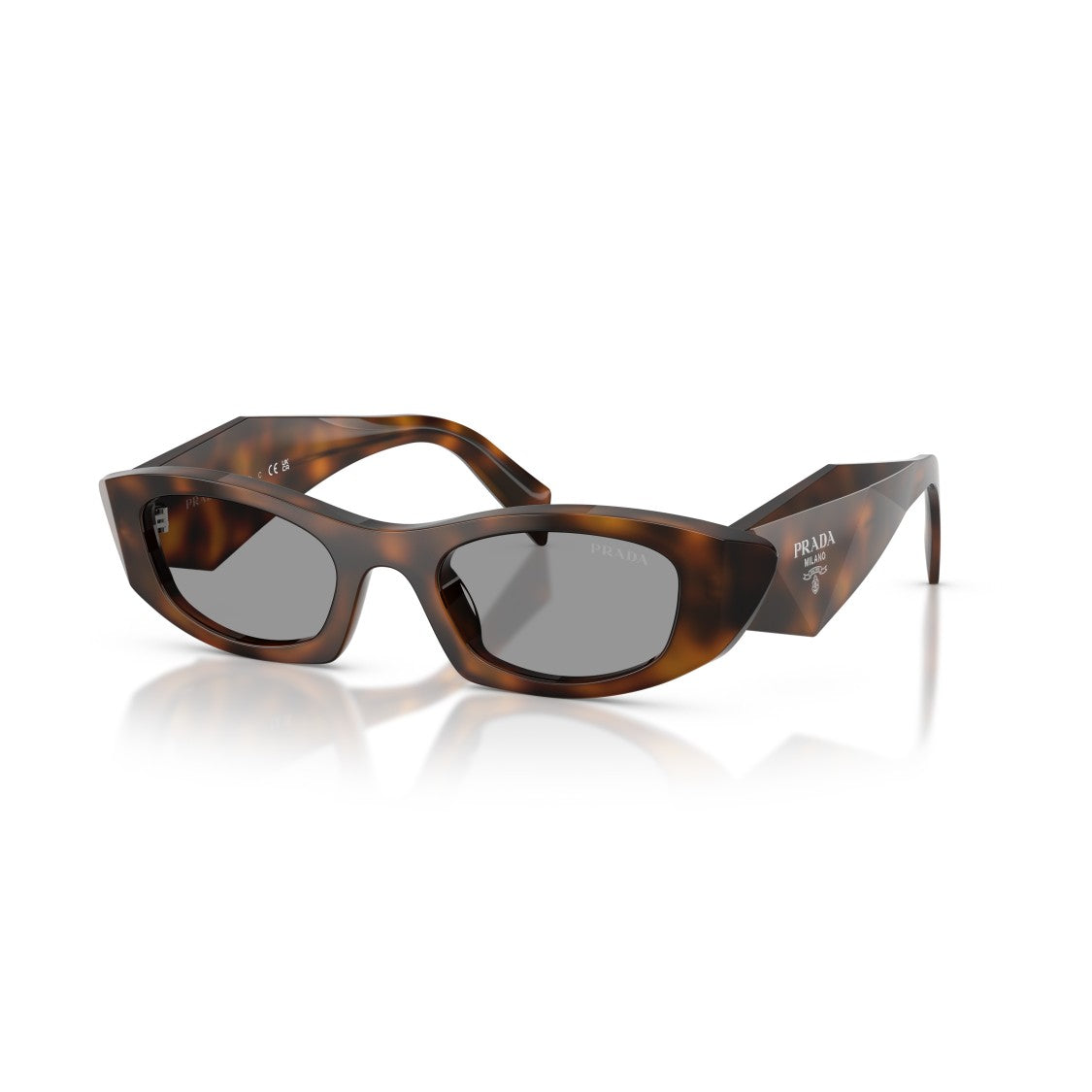Prada 0Pr B16s Angular Cat-Eye Sunglasses