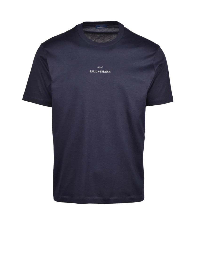 Paul & Shark Cotton T-Shirt With Classic Crew Neckline And Subtle Branding