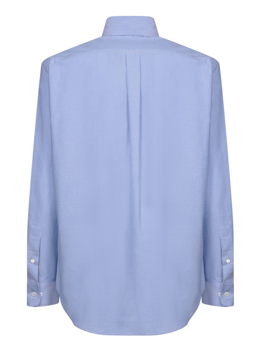 Palm Angels Blue Cotton Shirt