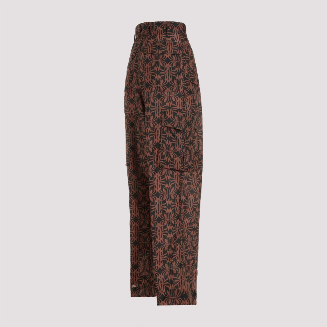 Dries Van Noten Polkar Black Silk Pants