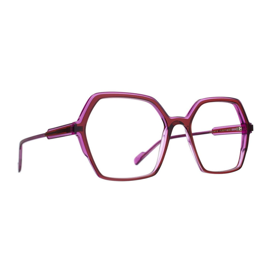 Caroline Abram Bordeaux Flashy Oversized Geometric Acetate Sunglasses