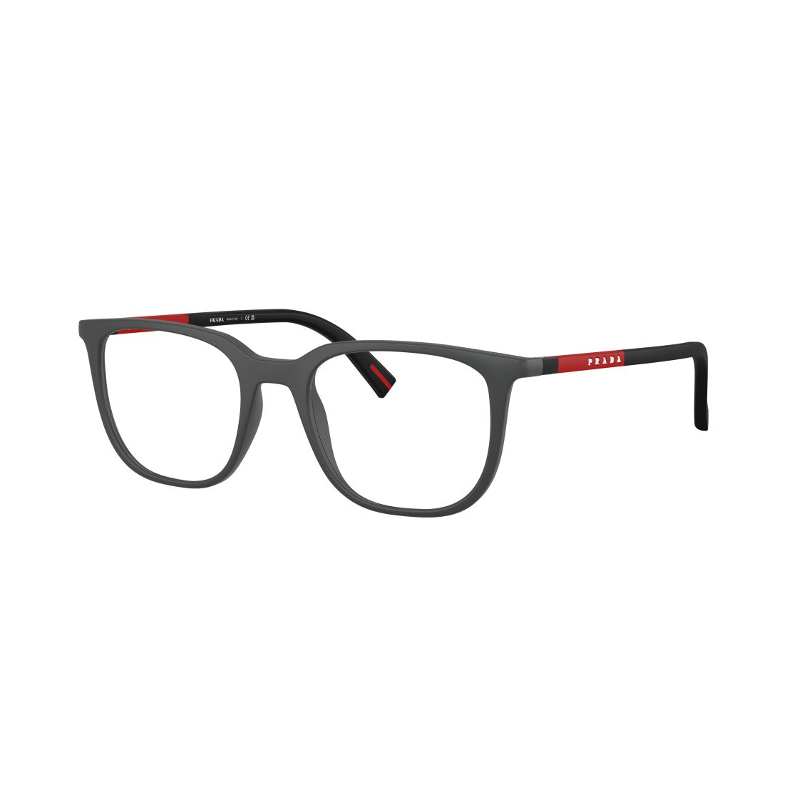 Prada Linea Rossa 0Ps 04Rv Matte Grey Rectangular Sunglasses