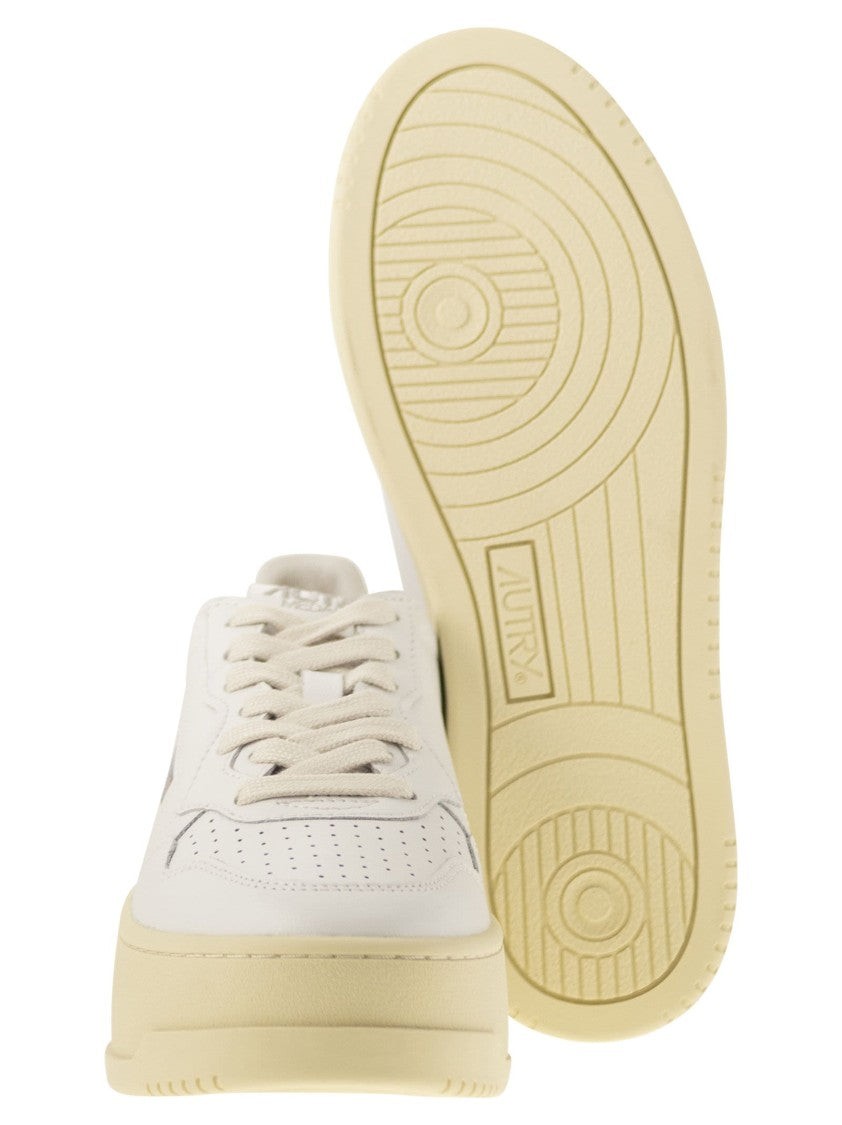 Autry Medalist Platform - Leather Trainers