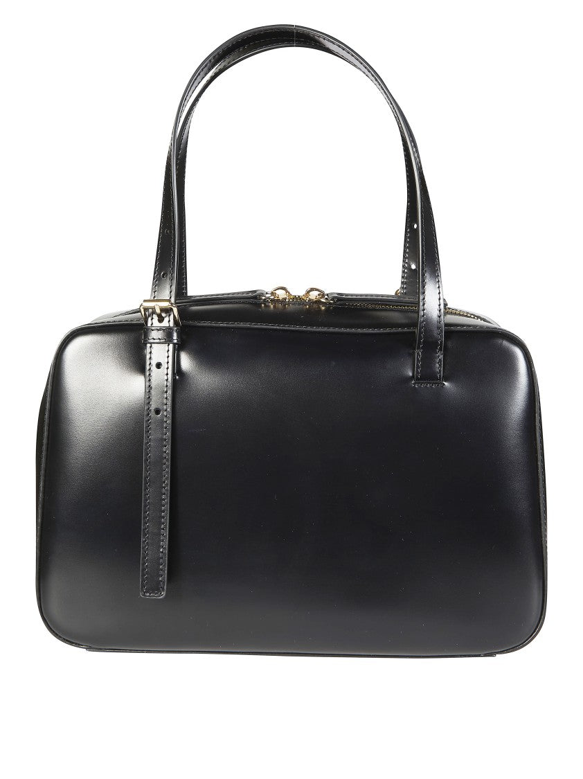 A.P.C. Black Sac Virginie Box Buckles Shoulder Bag