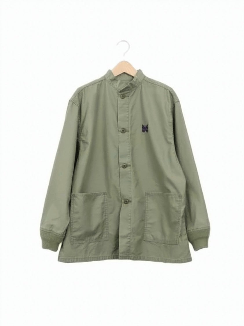 Needles Relaxed Fit Green Cotton Needles Jacket