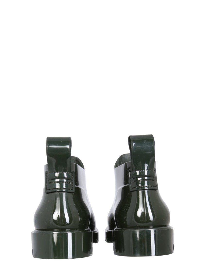 Bottega Veneta Chunky Rubber Boots With Flatform Sole