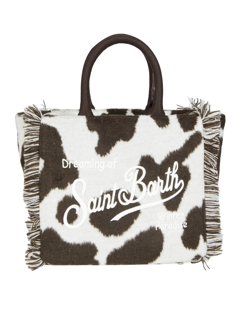 Mc2 Saint Barth Vanity Mini Felt Cow Handbag