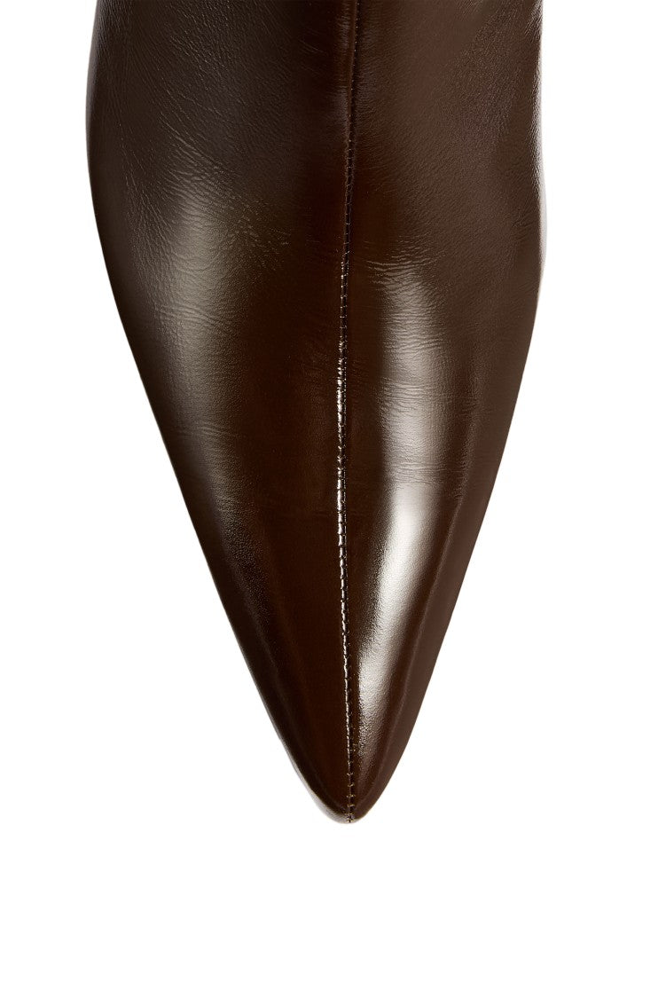 Khaite Chlorofiber Ankle Boots With Contoured Heel And Pointed Toe