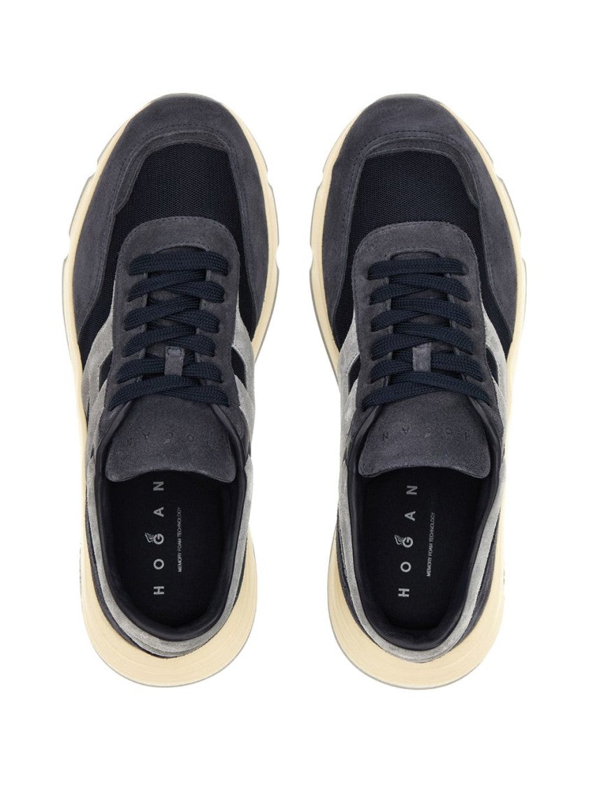 Hogan Silk And Nylon Pull Tab Sneakers