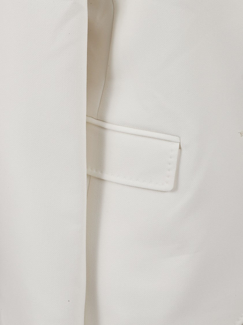 Max Mara Tailored Beige Blazer With Classic Lapel