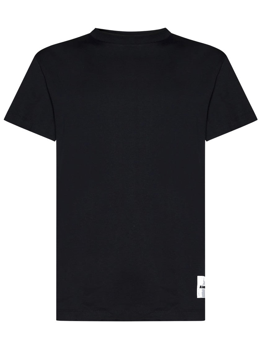 Jil Sander Black Organic Cotton Three-Pack T-Shirt Set