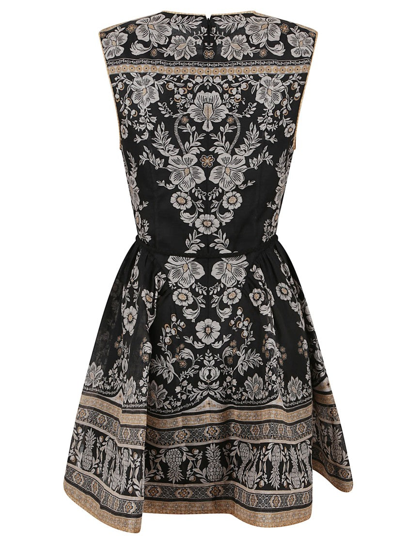 Zimmermann Flared Linen-Silk Blend Dress