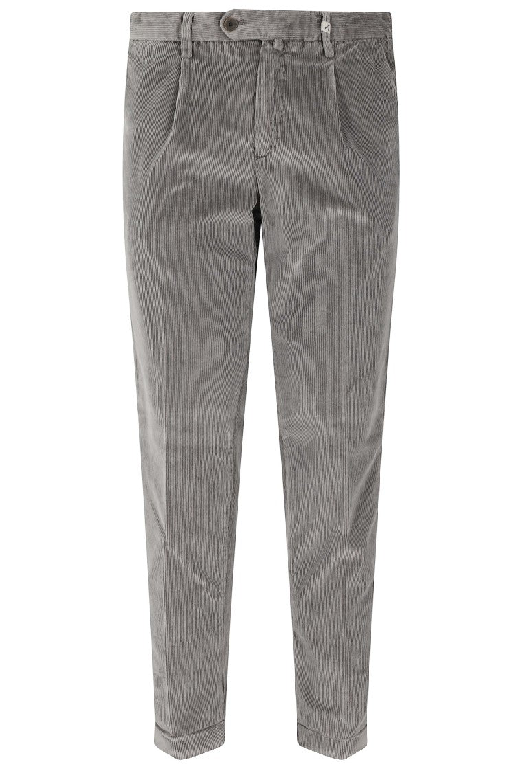 Myths Chino-Style Gray Corduroy Pants