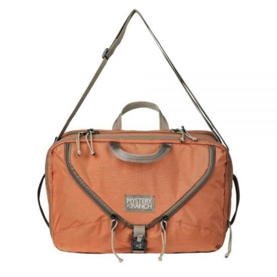 Mystery Ranch Durable Burnt Orange Cordura Backpack With V-Shaped Zipper