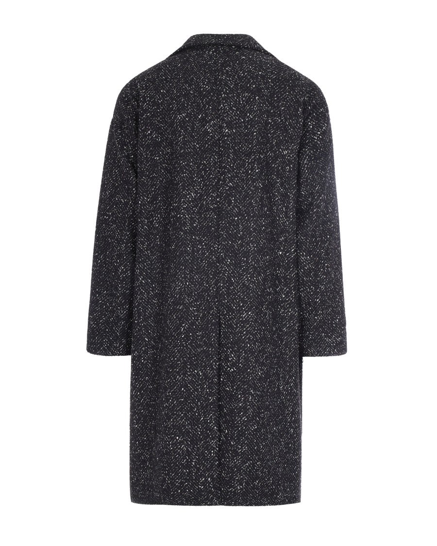 L.B.M. 1911 Black Double-Breasted Coat