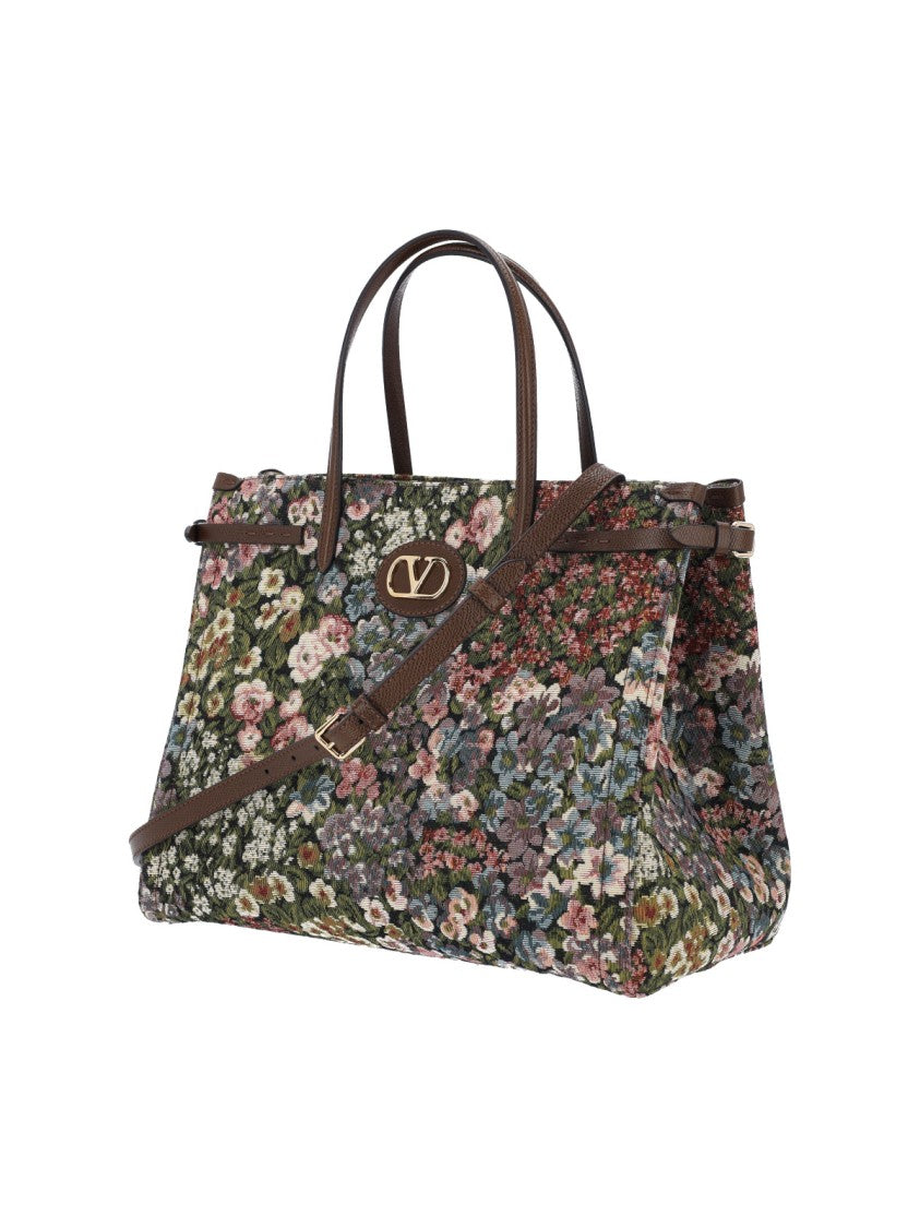 Valentino Garavani "Antibes" Small Tote Bag, In Multicolor Fabric