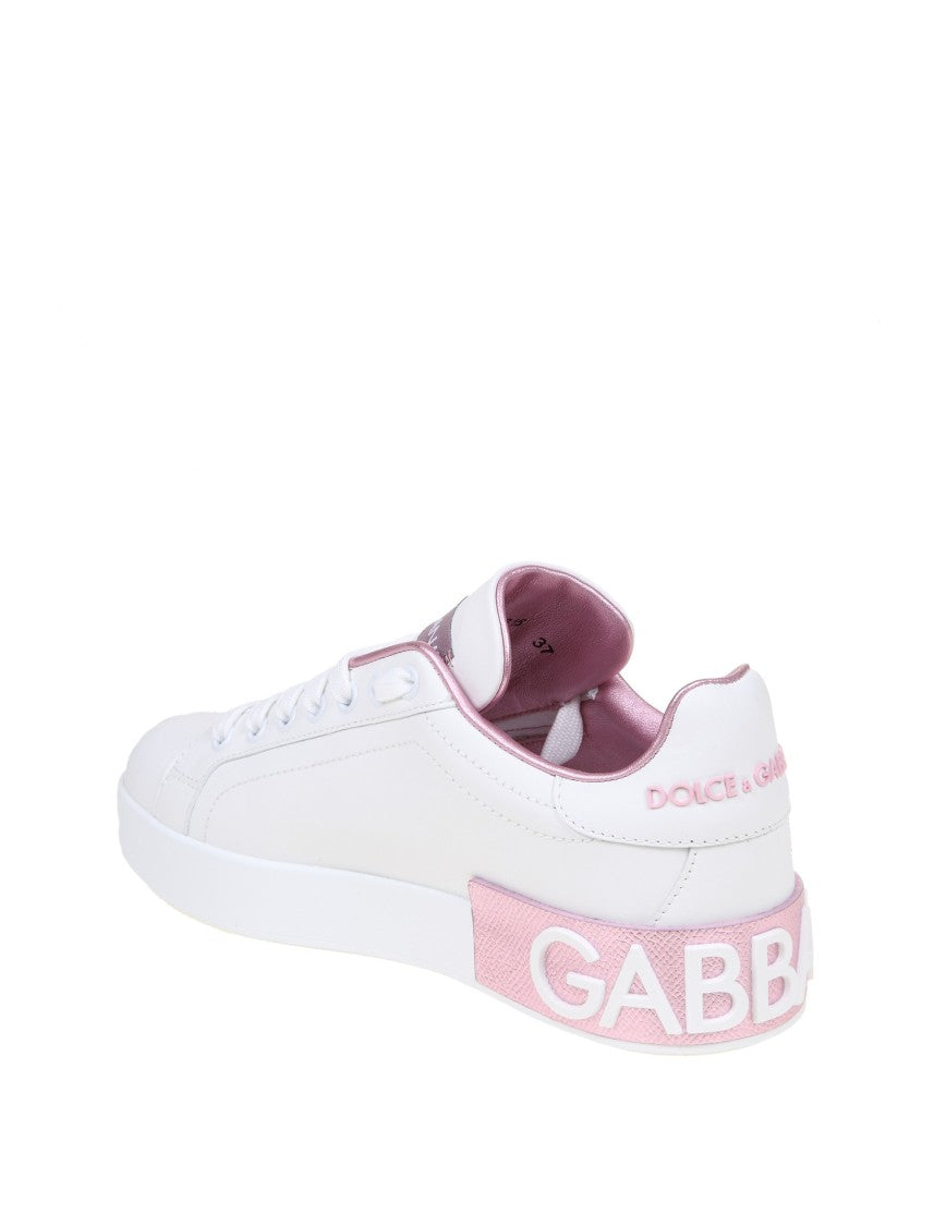 Dolce & Gabbana Portofino Sneakers In Nappa Leather