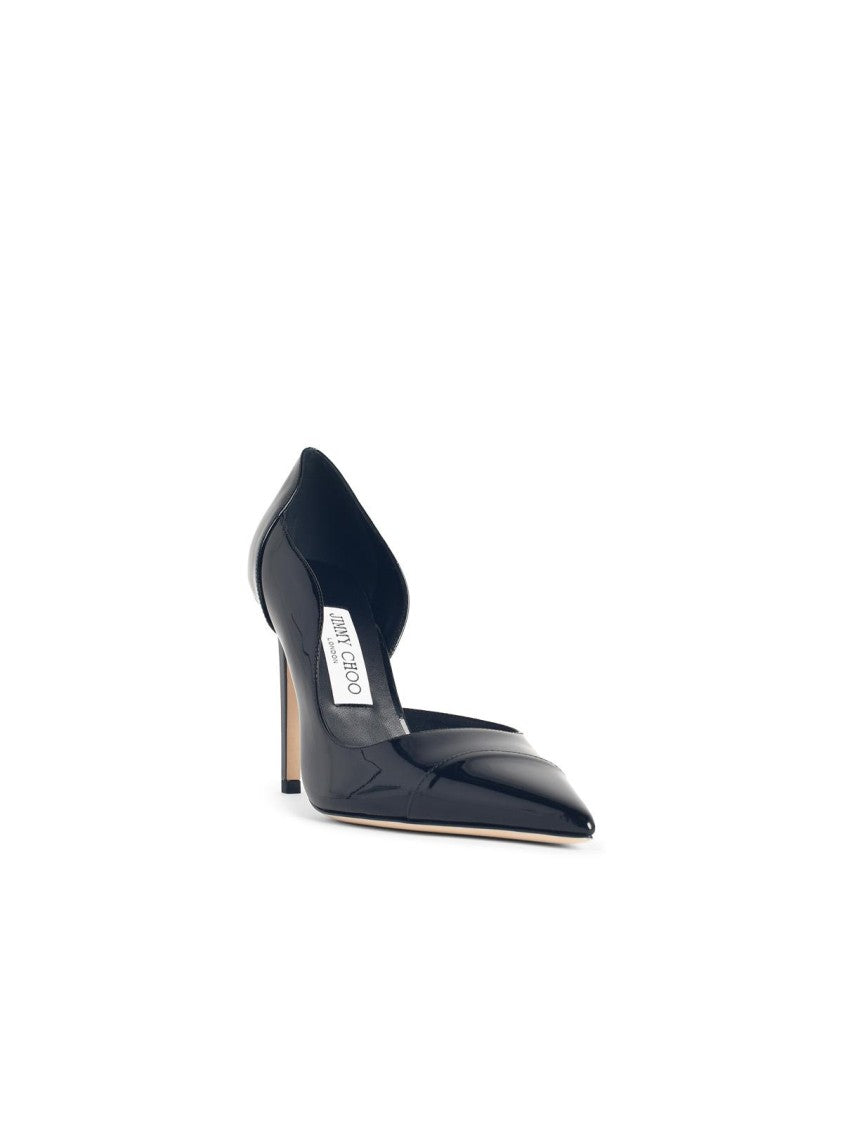 Jimmy Choo Brigitte 100' Black Patent Leather Pumps