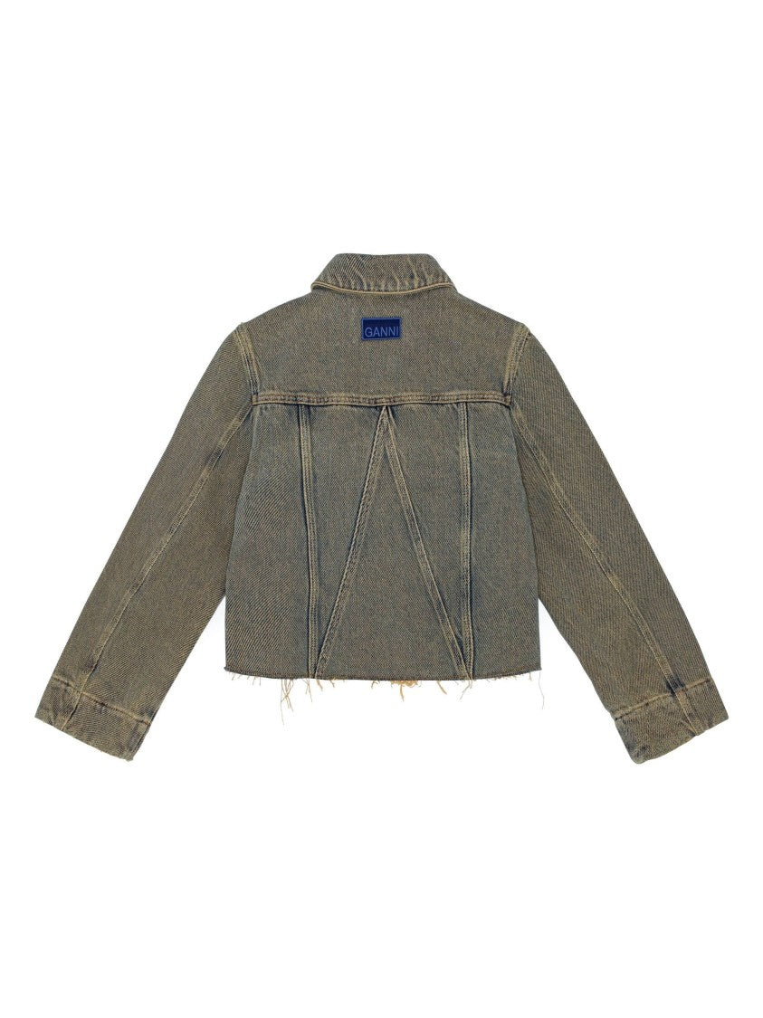 Ganni Overdyed Heavy Denim Jacket