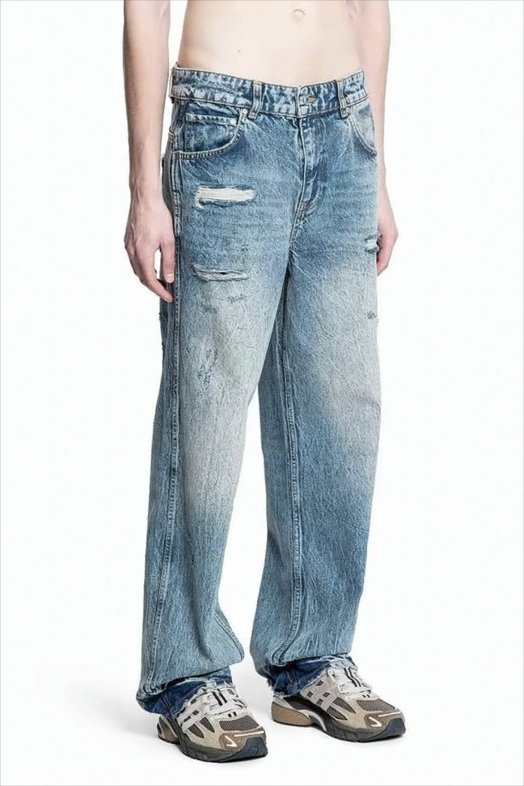Represent Relaxed Wide-Leg Denim Pants