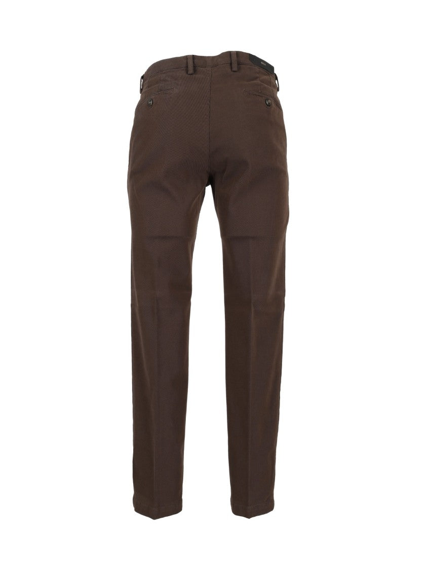Briglia Brown Stretch Tailored Trousers
