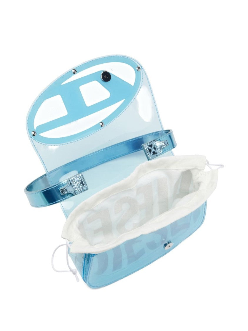 Diesel Translucent Rectangular Glossy Finish Silk Bag
