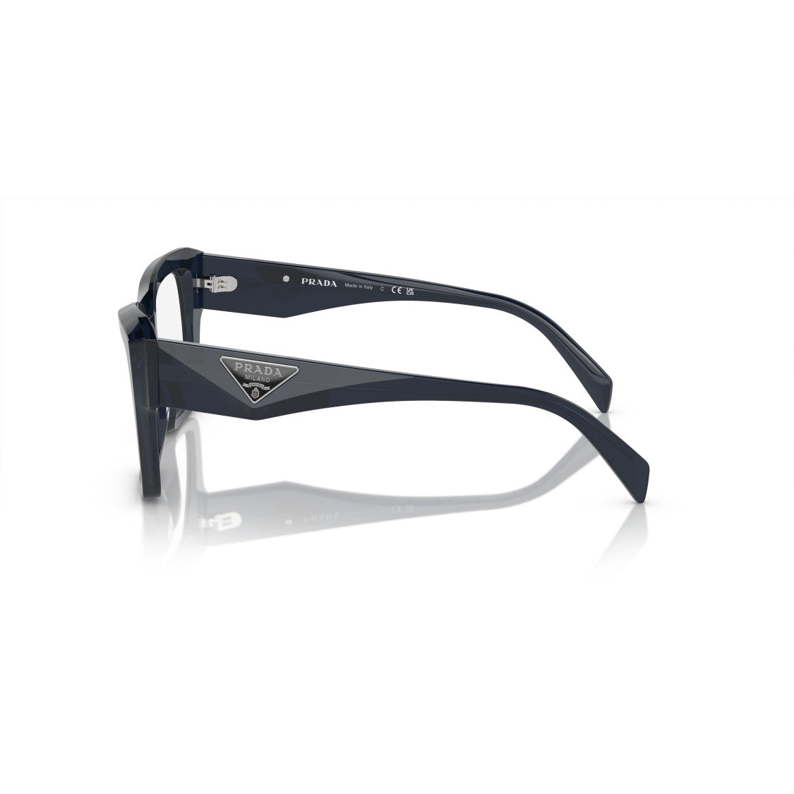 Prada 0Pr 09Zv Oversized Blue Acetate Eyeglasses