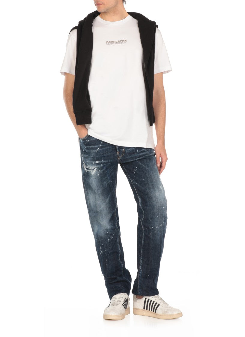 Dsquared2 Blue Cotton Jeans