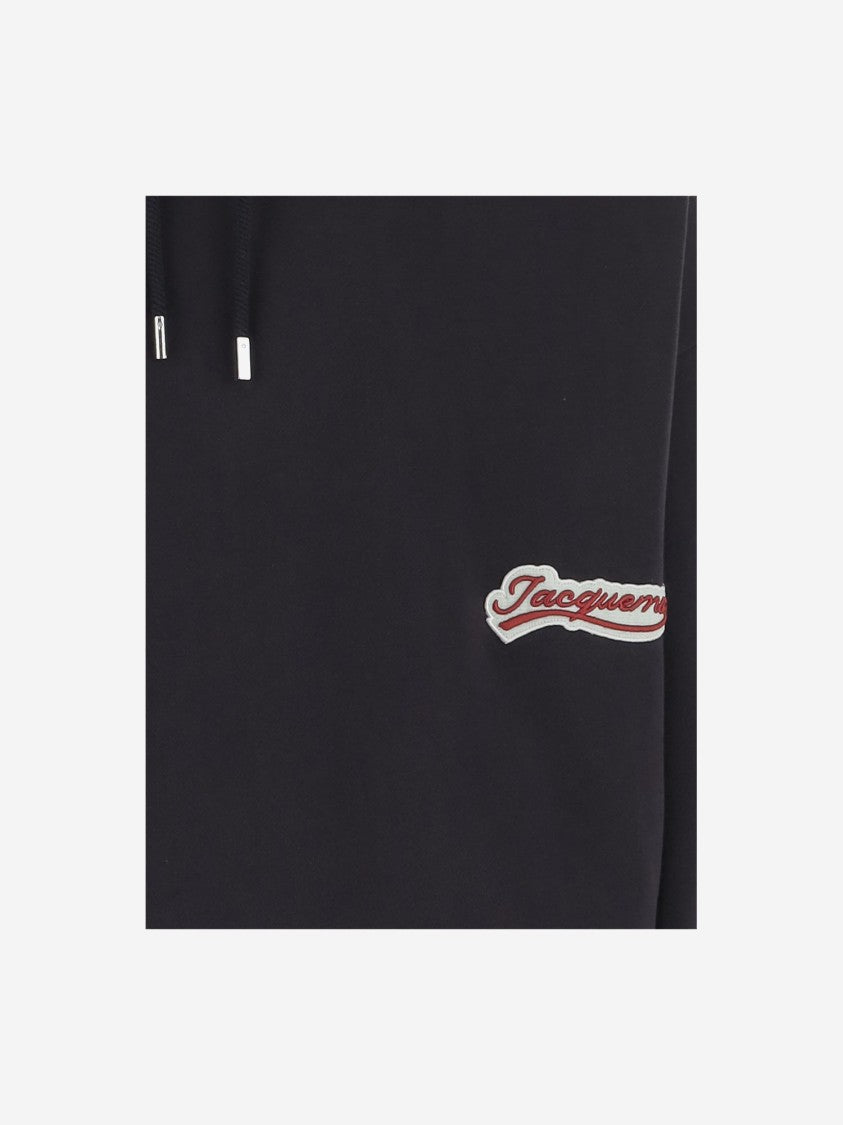 Jacquemus Cotton Sweatshirt With Embroidered Varsity Patch