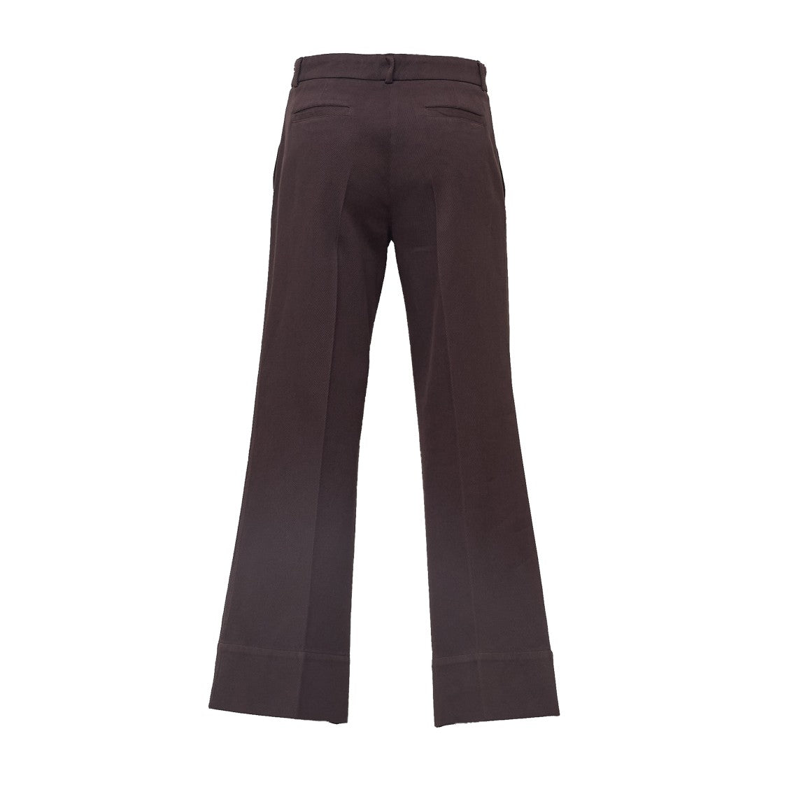 Ql2 Wide-Legged Tailored Pants With Cuffed Hem