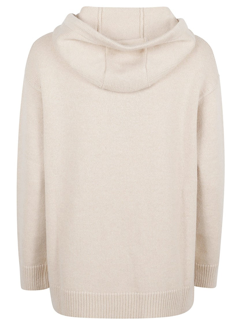 Max Mara Relaxed Fit Knit Sweater With Hood