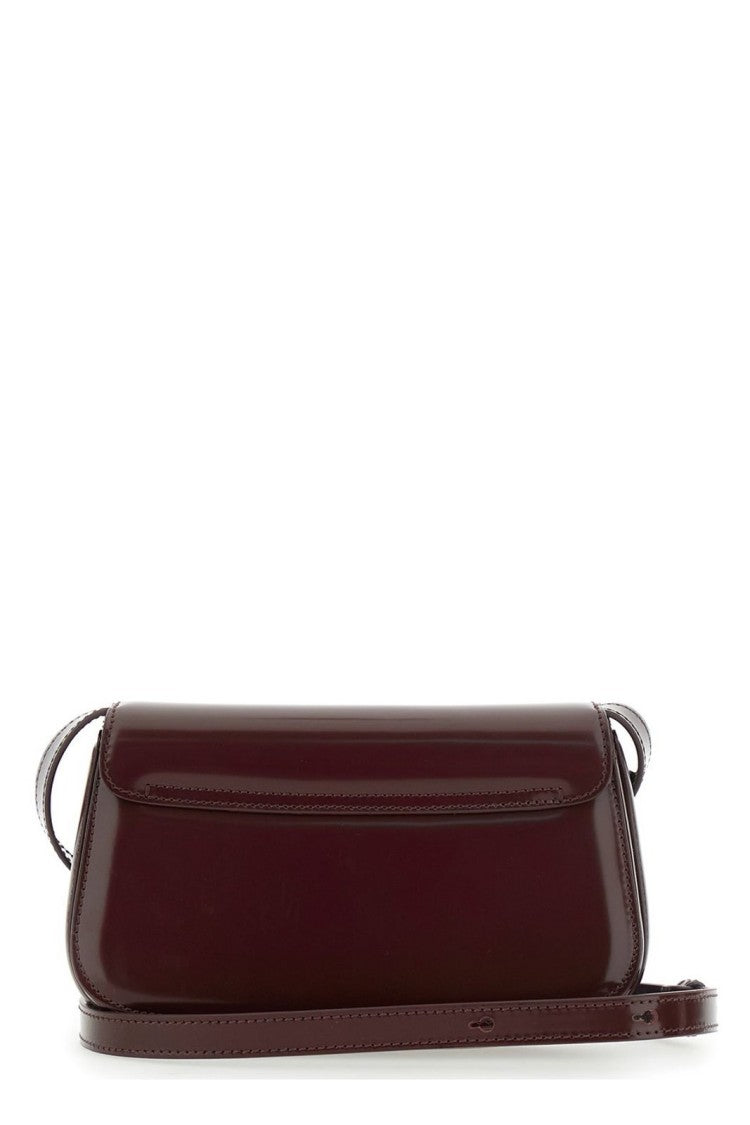 Ami Compact Leather Shoulder Bag With Structured Design