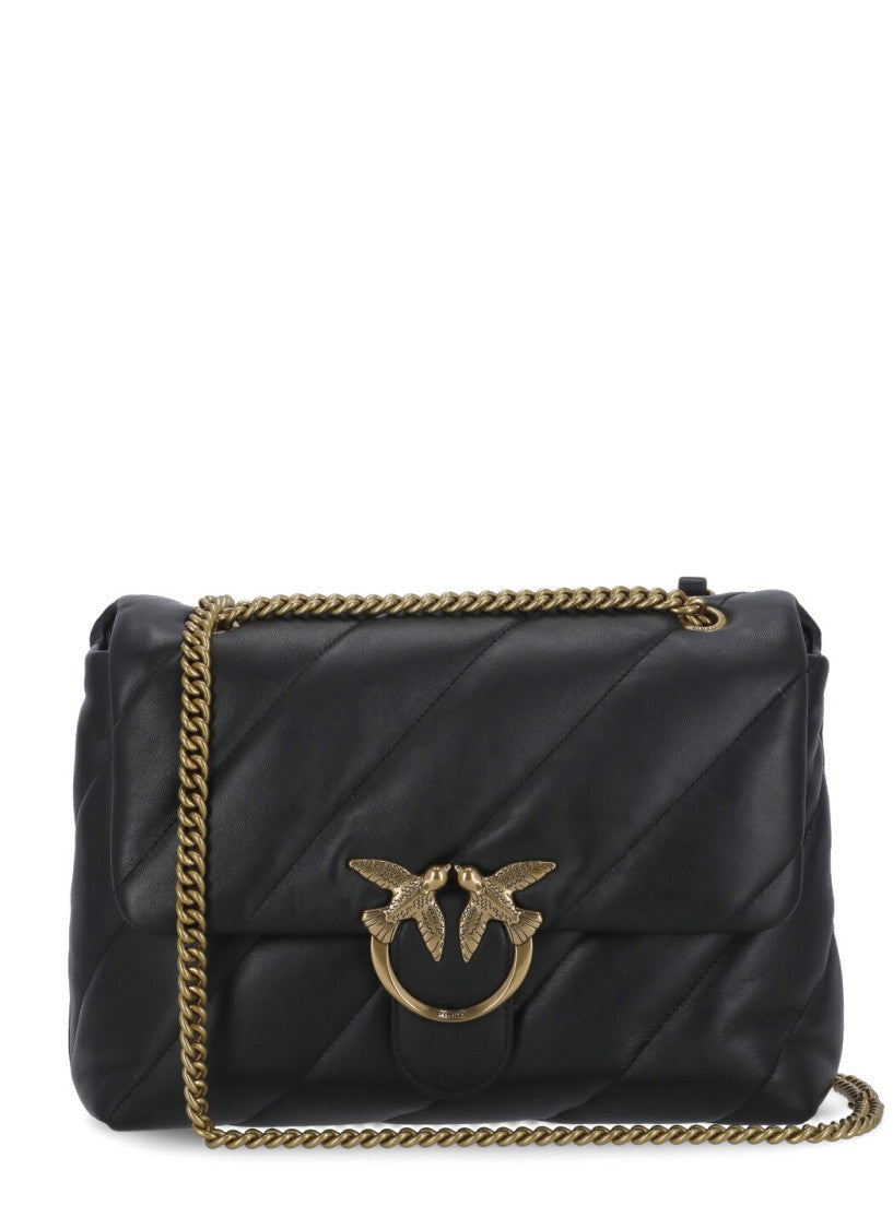 Pinko Black Love Puff Big Bag