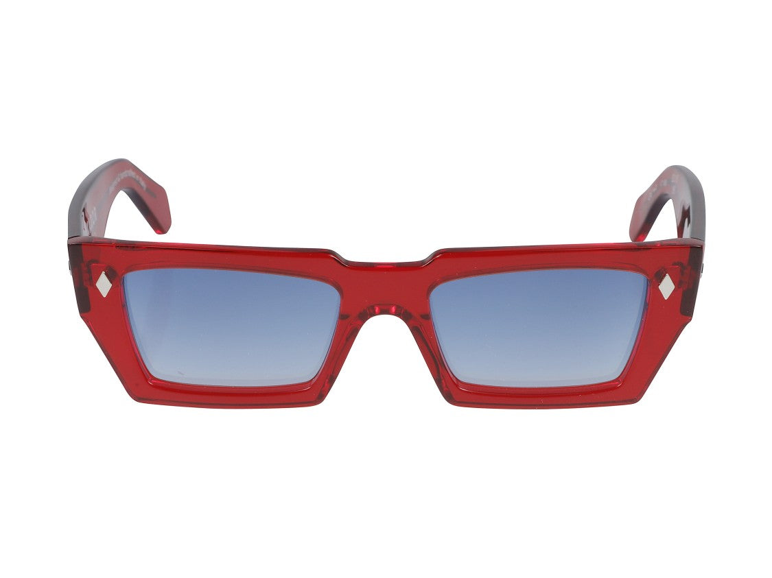 Kador Blue Disko Gradient Oversized Square Sunglasses
